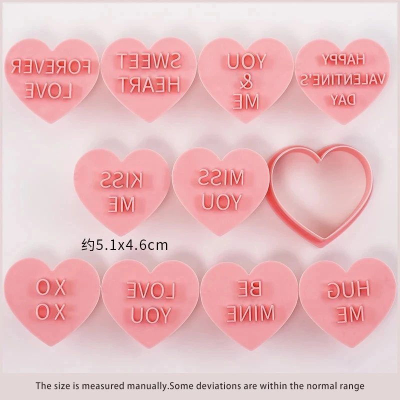 Set Di 5 Stampini Per Biscotti A Forma Di Cuore In Acciaio Inox – Dimensioni Variabili – Per Frolla, Fondente, Pasta Di Zucchero E Fai-da-Te Creativo