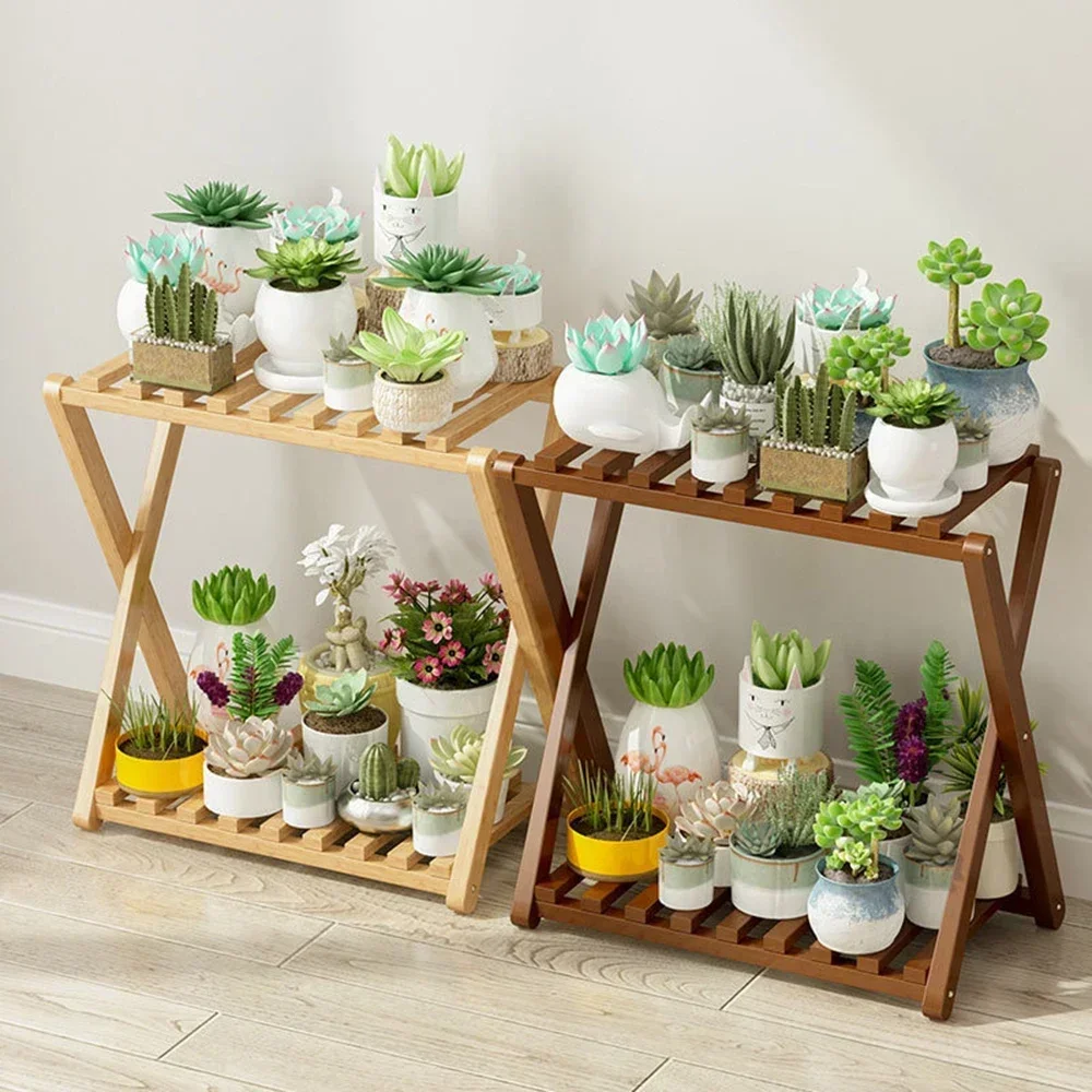 Living Room Balcony Pots Outdoor Furniture Wooden Multilayer Display Shelf Organizer Flower Holder Plant Stand plant stand wooden flower shelf