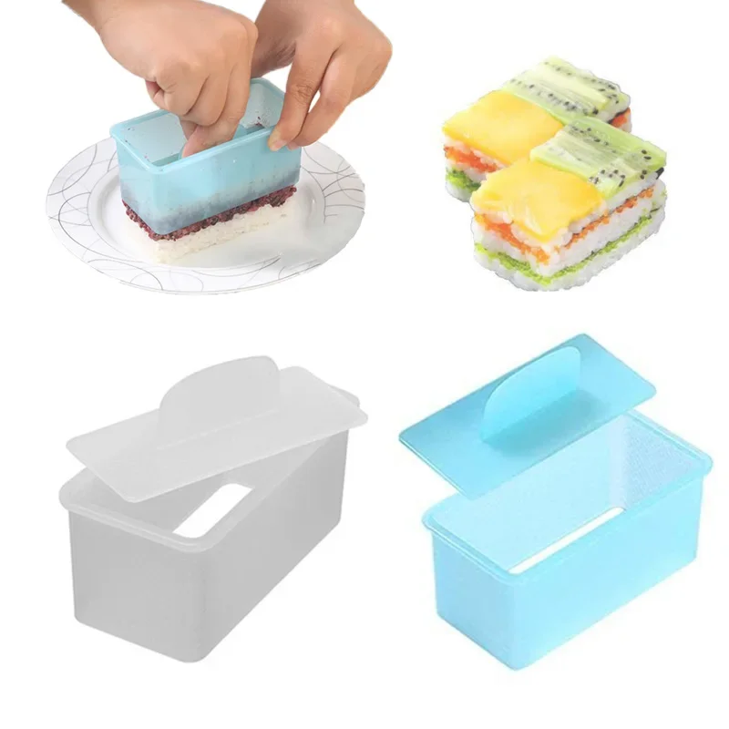 Creativo Rettangolare Premendo Sushi Box Press Multi-Layer Sushi Tool Square Rice Ball Mold Sushi Cake Model Sushi Boat
