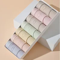 7Pcs Cotton Women's Panties Breathable Underwear Seamless Girls Briefs Solid Panty Soft Underpants Sexy Mid-Rise Female Lingerie