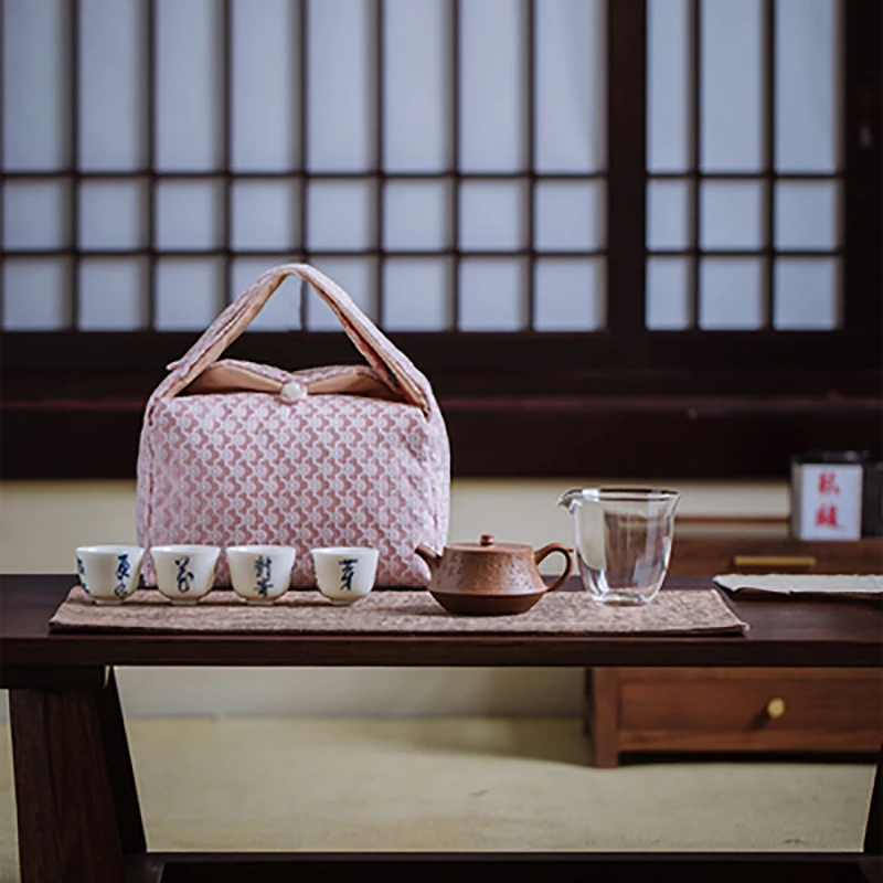 Chinese Style Kung Fu Tea Teaware Storage Bag Pouch Portable Tea Set Empty Package Cloth Bag Outdoor Travel Tea Set Cozy Cozies