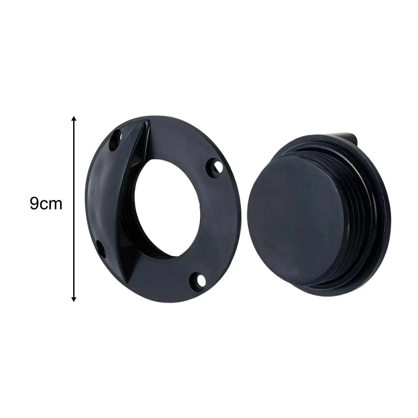 Kit Tappo Di Scarico Universale Per Kayak E Canoe – Spina Scupper Con Sistema Di Ritenzione – Colore Nero