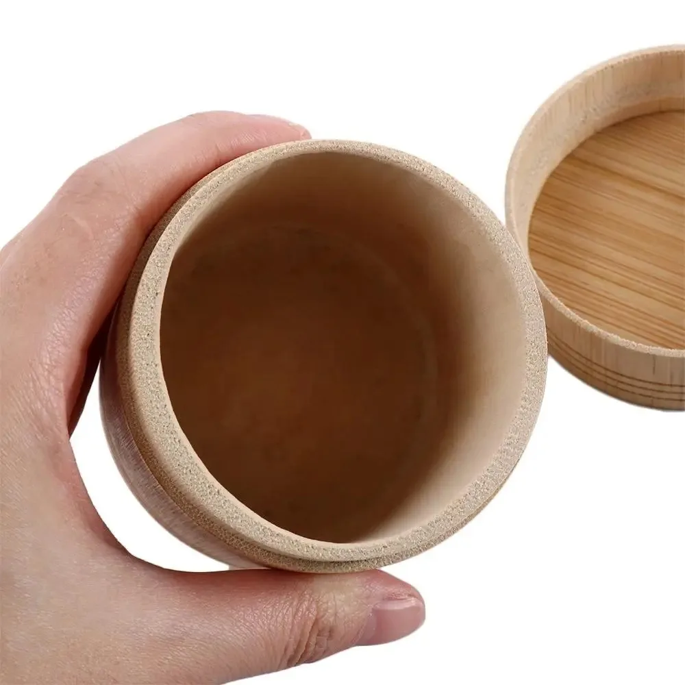 New Bamboo Matcha Bowl Reusable Portable Tea Canister Tranditional Tea Leaves Storage Jar Set Accessories