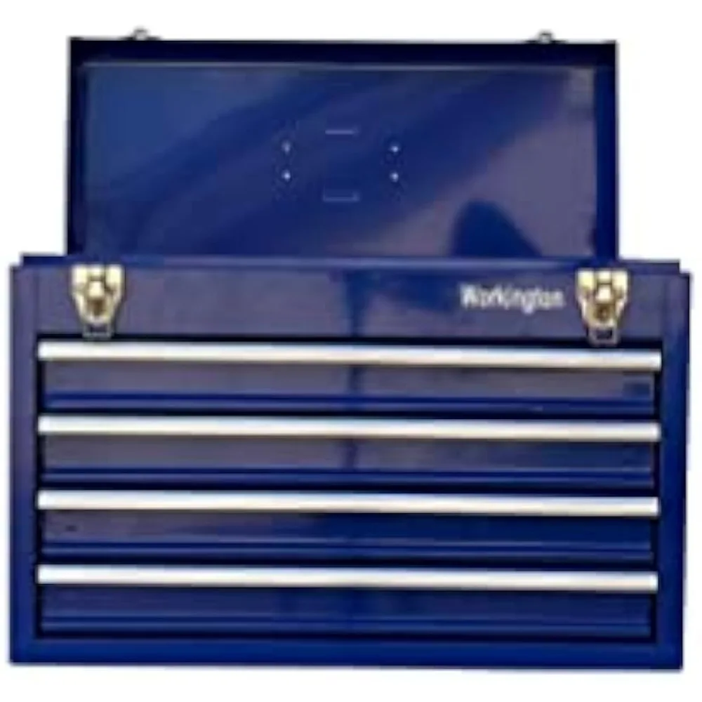Workington Portable Metal Tool Chest with 4 Drawers, 20" 4-Drawer Tool Chest Cabinet with Ball Bearing Drawer Slides, Steel Tool 4