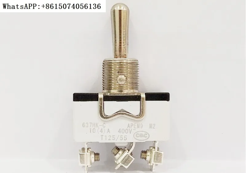 

637HK rocker switch APEM high current button switch metal handle 637HK-C