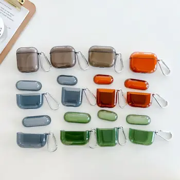 For Airpods 1 2 3 Pro Protective Case For Apple AirpodsPro 2nd 4 2024 Soft TPU Buetooth Wireless Earphone Cover With Hook Bags 1