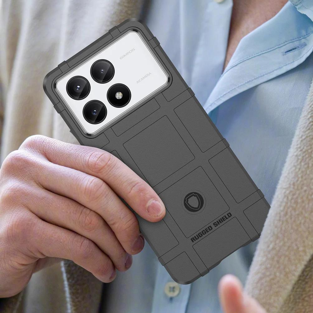 Rugged Shield Rubber Protective Case Cover