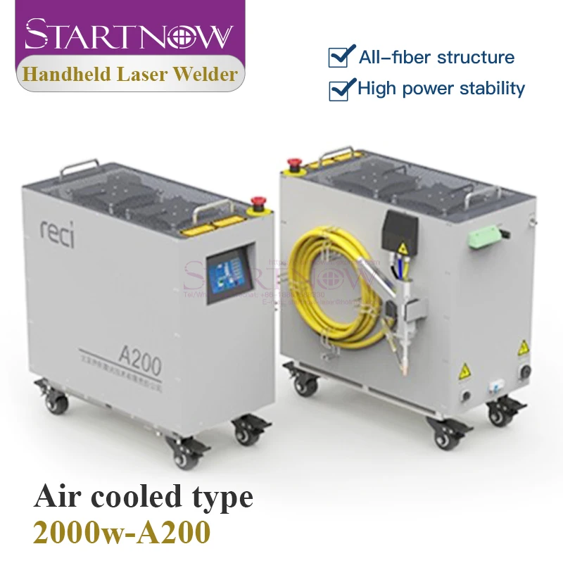 Startnow reci Air cooled Handheld laser welding machine with Storage Touch Screen A150 1500W Spot Welding or Continuous Welding 4