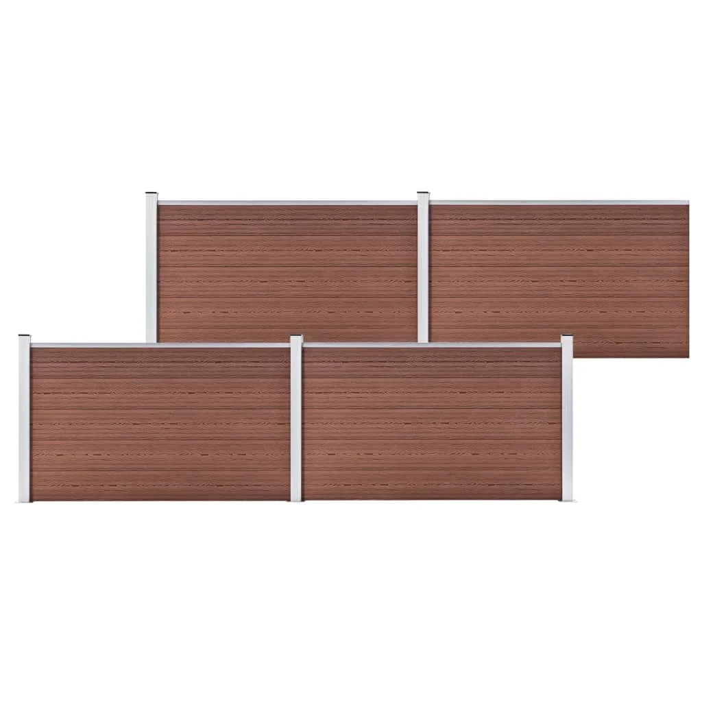 Recinzione Da Giardino Wpc 699X106 Cm Pannello Di Recinzione Da Giardino Marrone Recinzione Decorativa Antiruggine Per Animali Per Cortile Esterno All