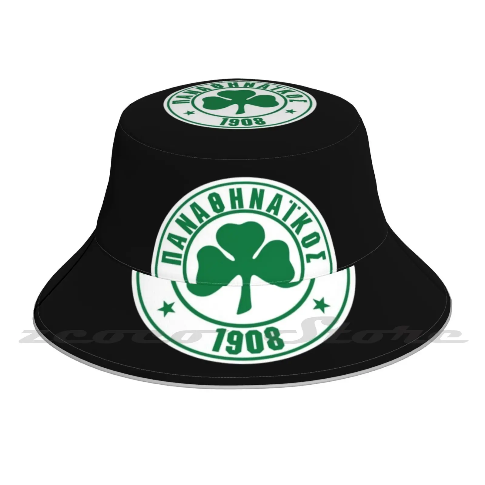 

- Panathinaikos Cap Diy Light Foldable Sunshade Fashion Fisherman Hat Logo