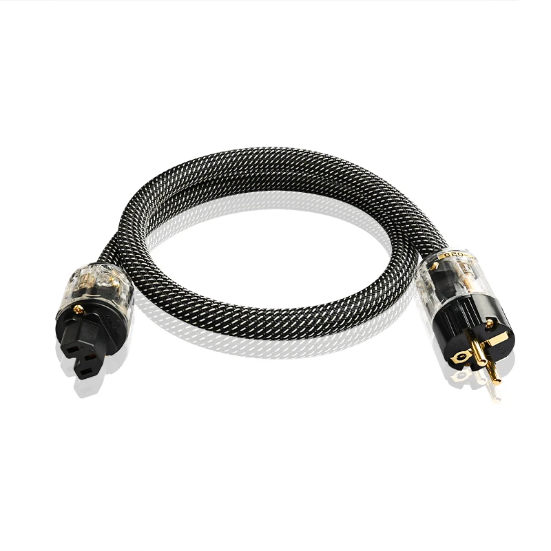 YYTCG HIFI Power Cord OFC Cable EU/US Series Connection for Audio Power Amplifier Filter