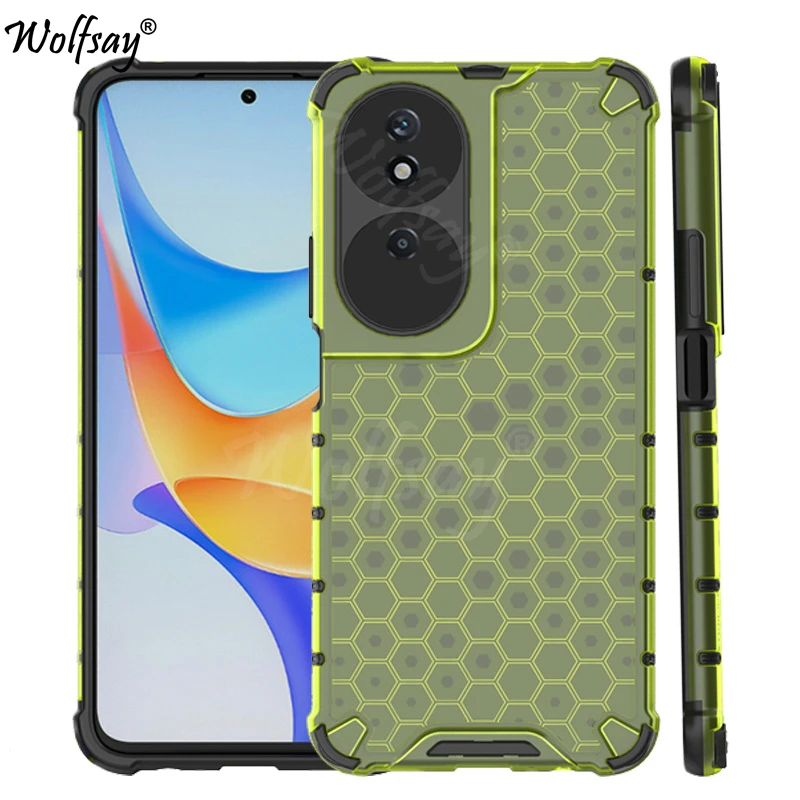 Custodia Trasparente Antiurto Per Honor X7B Paraurti Custodia Posteriore Per Armatura A Nido D'Ape Per Honor X7B Cover Per Honor X7B X7 B 6.8 Pollici