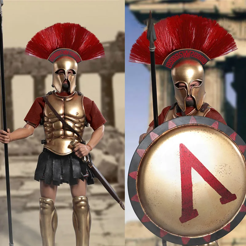 

CHINA.MODEL ZH015 1/6 Scale Male Soldier Greek Warrior Shield Spearman Model 12'' Full Set Action Figures Dolls for Fans Gifts