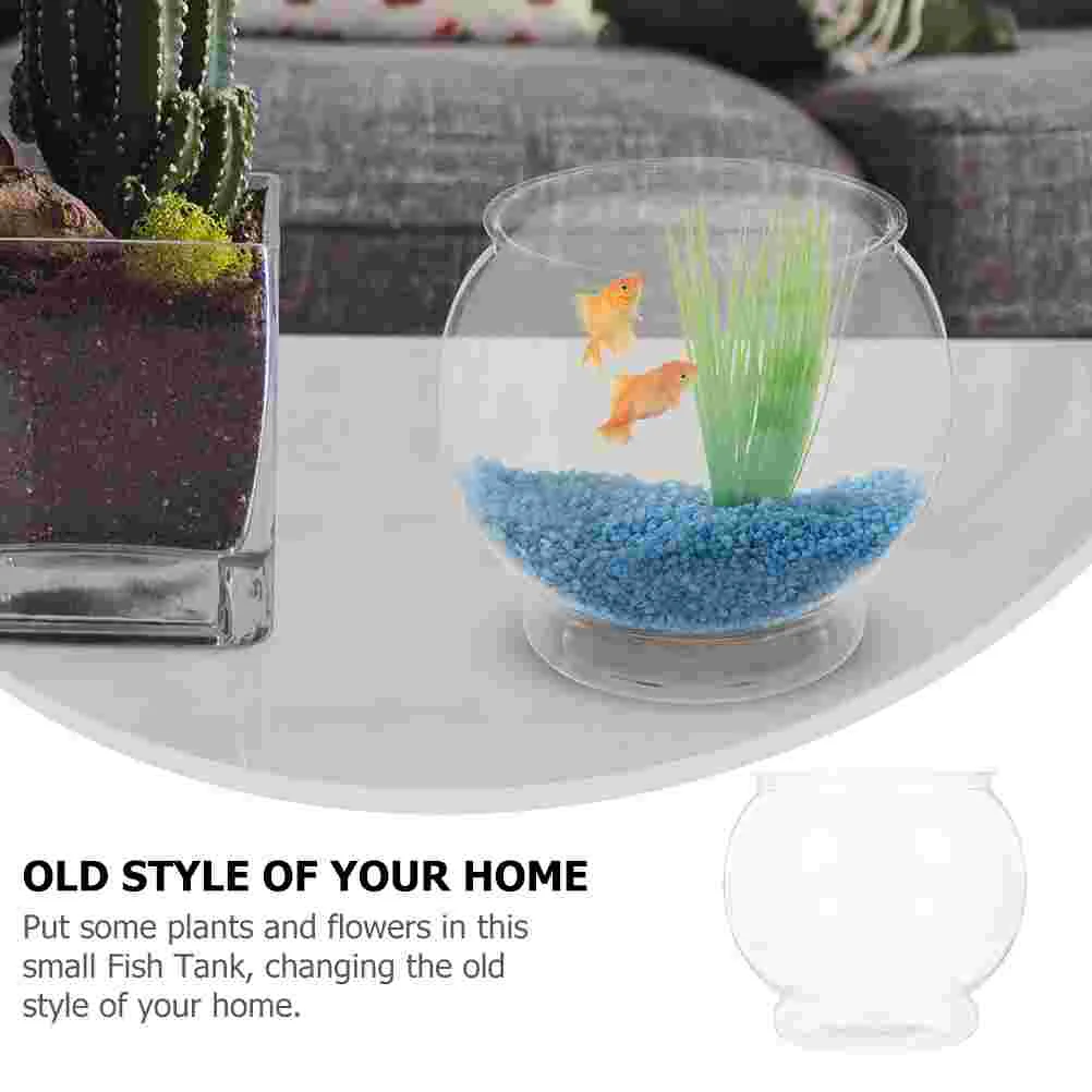 Fish Tank Transparent Aquarium Micro Landscape Bottle Vase Bowl Goldfish Living Round fish aquarium