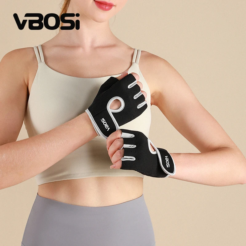 1 Pair Unisex Adjustable Sports Gloves with Anti-slip Silicone Dots for Weightlifting Cycling Squat sport gloves weight lifting gloves weightlifting gloves