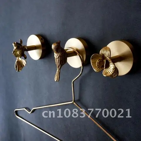 

Латунный крючок с животным дизайном в скандинавском стиле ретро входная дверь ванная настенная вешалка для ключей настенное украшение для дома на стену