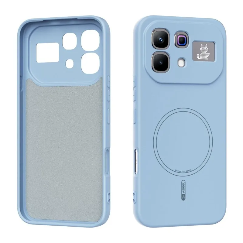 Magnetic Liquid Silicone Case with Built-In Velvet Protection - Premium Shell Bumper Cover