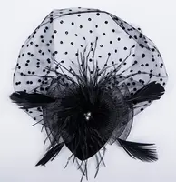 New Fascinator Hats for Women 20s 50s Vintage Pillbox Hat Kentucky Derby Fascinators Feather Flower Veil Wedding Tea Party Hat 5