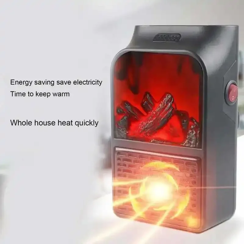 Flame Heater Mini 1000W Ceramic Fireplace Heater - Silent & Portable 4 Flame Heater Mini 1000W Ceramic Fireplace Heater - Silent & Portable 4