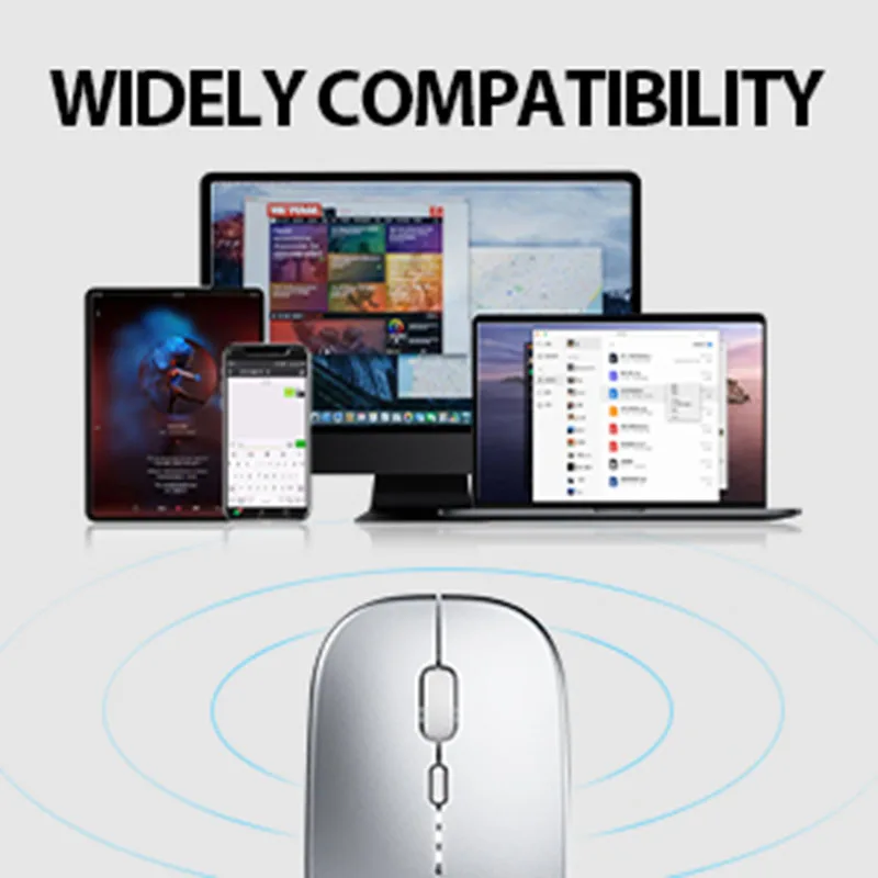 Wireless Mouse INPHIC M1P Rechargeable 2.4G Ultra Thin Portable Office Laptop Home