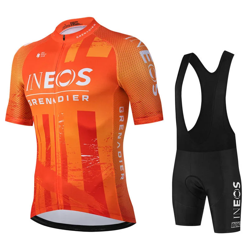 New Ineos Pro Team 2025 Cycling Jersey Set Summer Breathable Bicycle Men's MTB Bike Clothing Maillot Ropa Ciclismo Uniform Suit 5