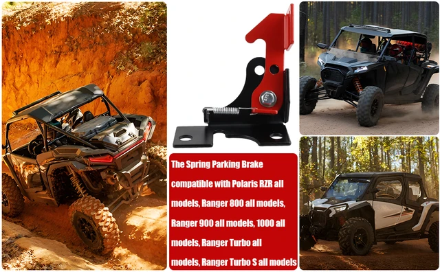 Spring Parking Brake For Polaris RZR & Ranger 800-1000 – Easy Install Theft Deterrent & Hill Holder