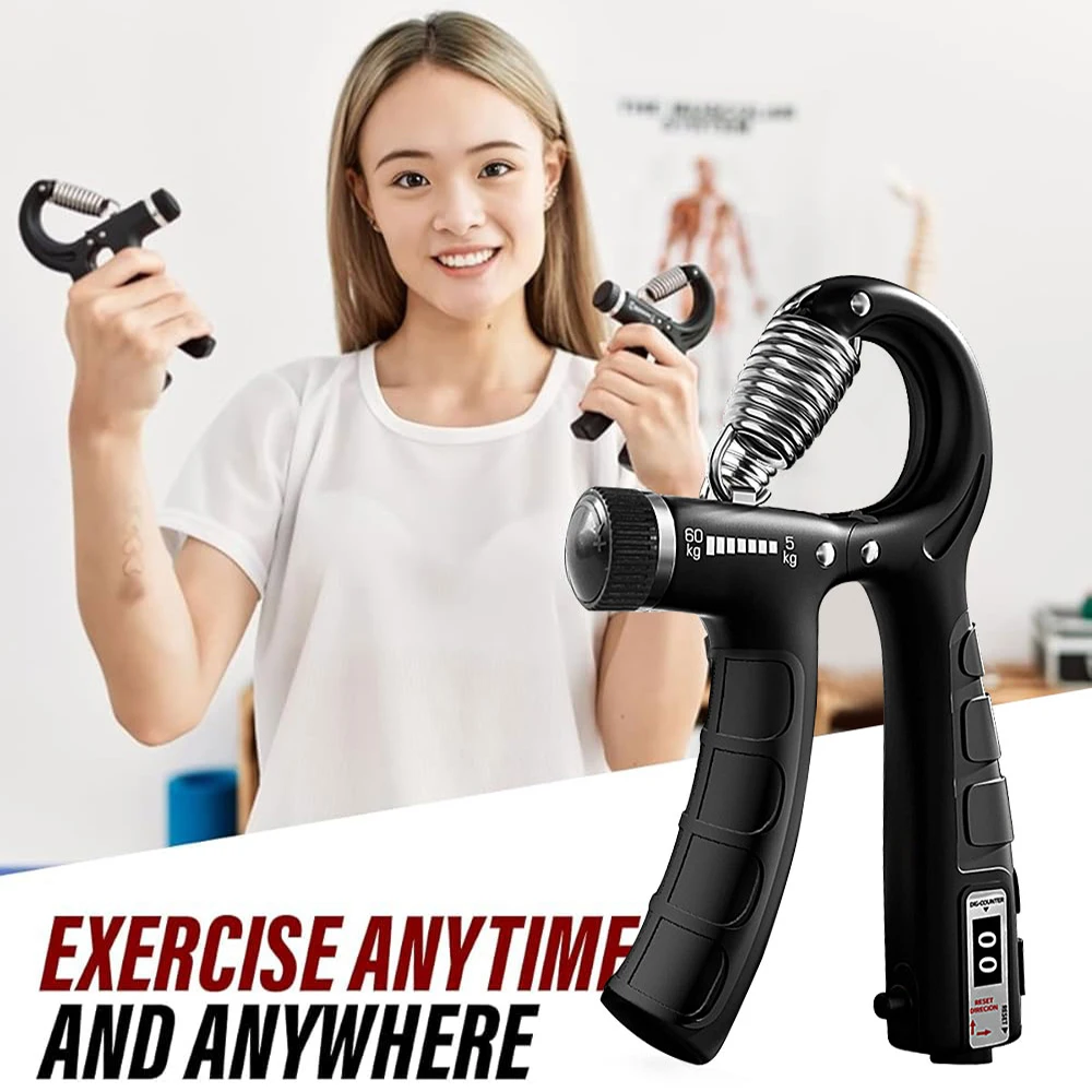 Hand Grip Strengthener Grip Strength Trainer Adjustable Resistance Forearm Strengthener Perfect for Musicians Athletes hand strengthener hand grip trainers hand grip exerciser hand trainer hand exerciser forearm exerciser