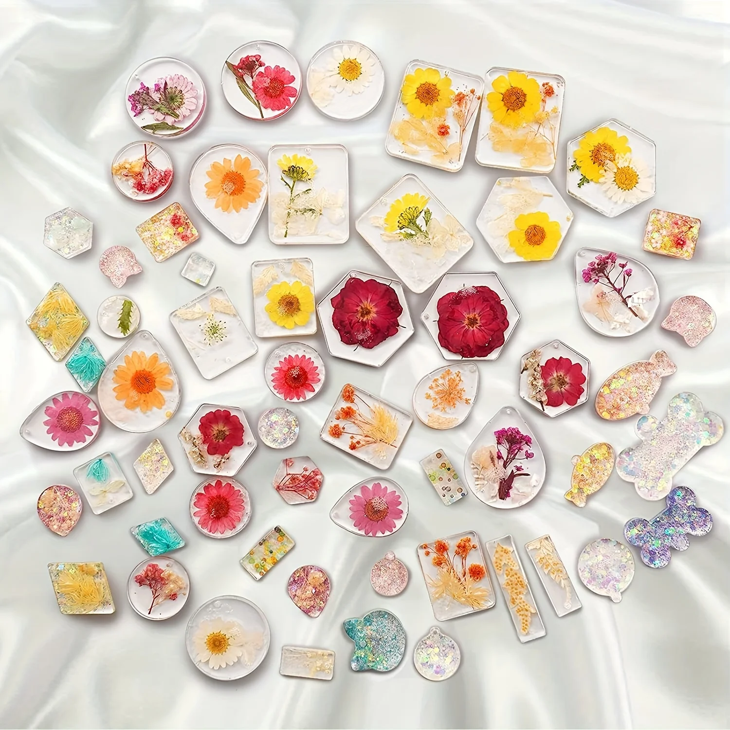 DIY Droplet Square Earrings Molds with Hole Crystal Epoxy Resin Casting Mould for Keychain Necklace Pendant Charms Jewelry Tool