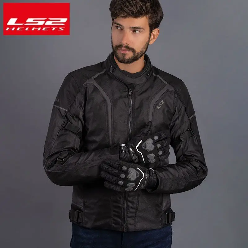 LS2 Winter Motorcycle Jacket Men Women Waterproof Windproof Biker Jacket Thermal Motocross Jacket CE Approval Moto Clothes