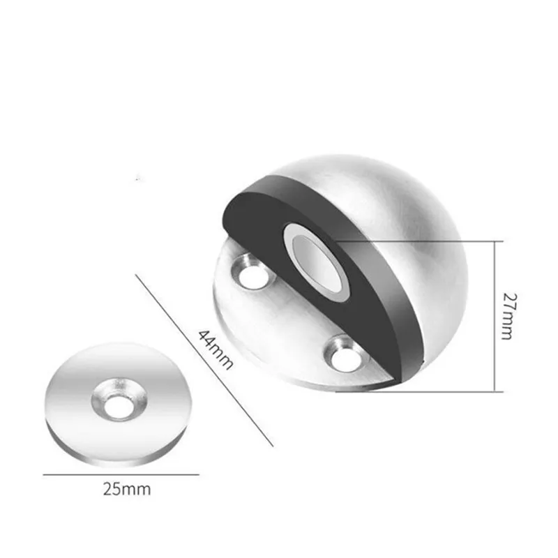 Magnetic Door Stopper Stainless Steel Punch-free Anti-collision