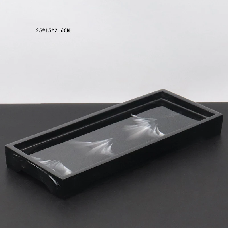 Resin Dresser Vanity Tray Slip-Resistant Perfume Storage Trays Waterproof Jewelry Ring Dish Multipurpose Bathroom Accessories