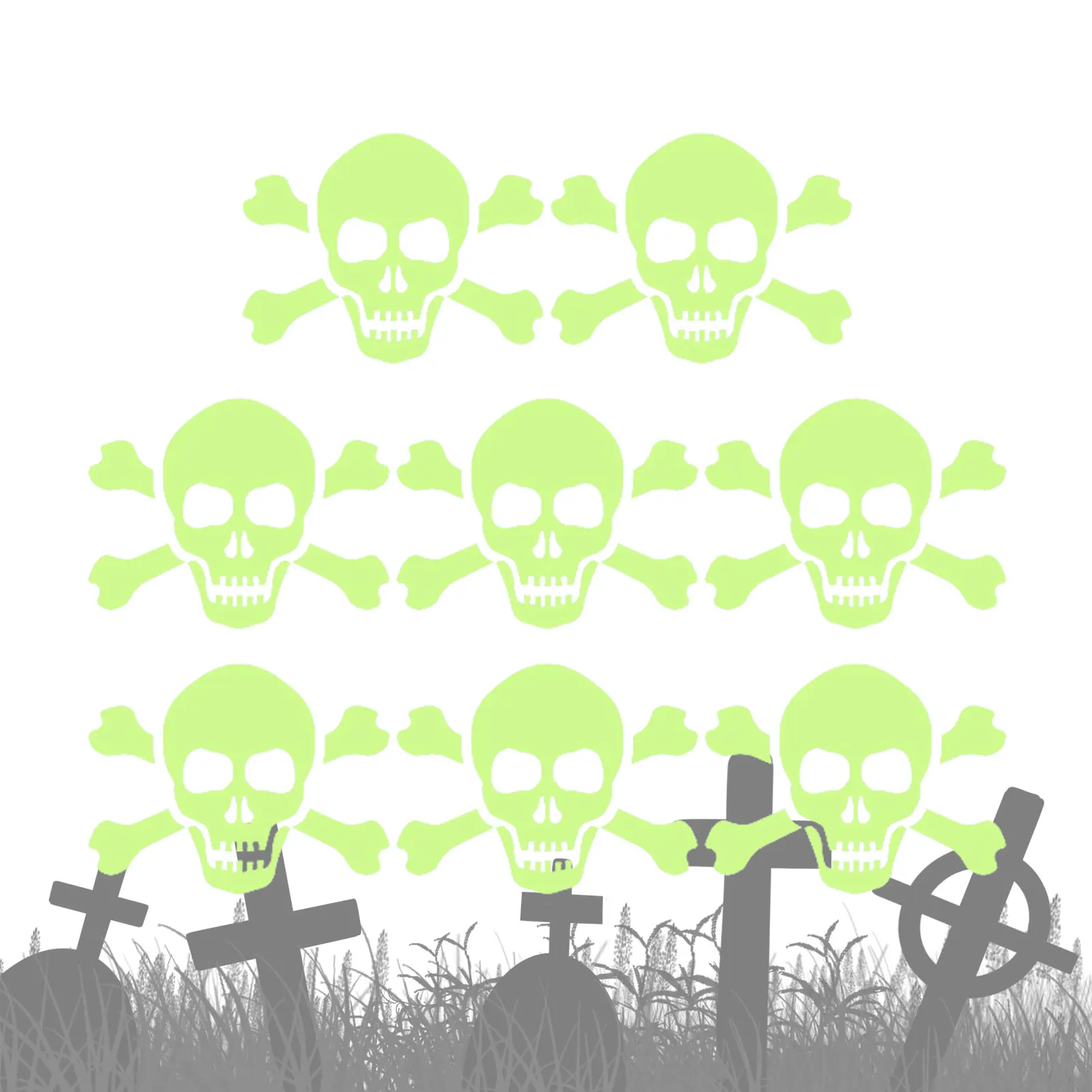 Halloween Luminous Wall Decals Glowing In The Dark Eyes Window Sticker For Halloween Decoration For Home Party Supplies