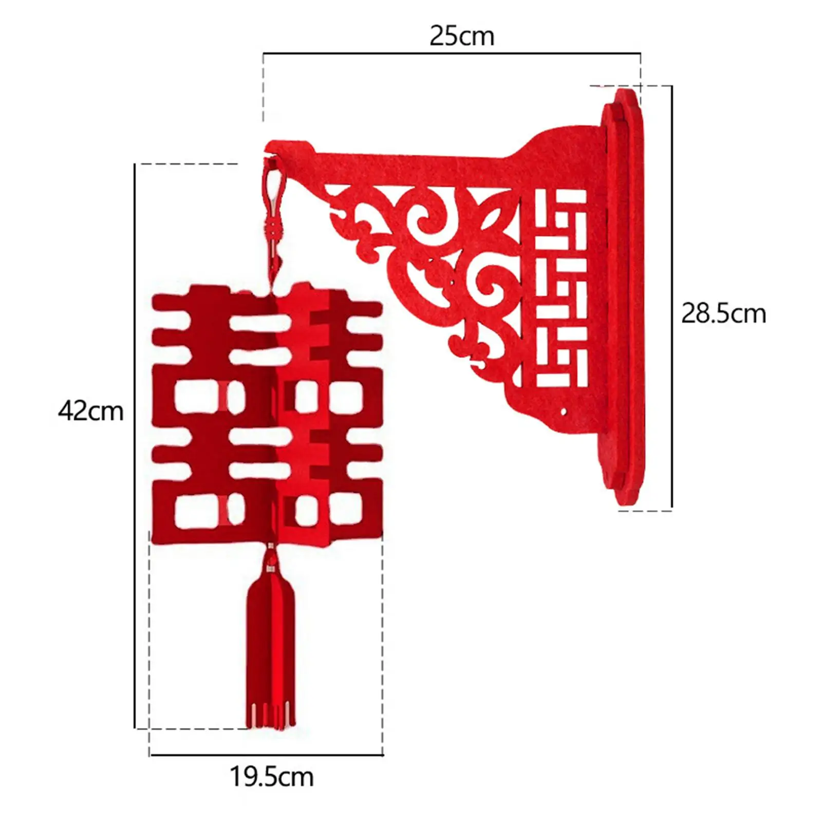 

2 шт., декоративный трехмерный красный фонарь для помолвки, Нового года, празднования весеннего фестиваля в помещении