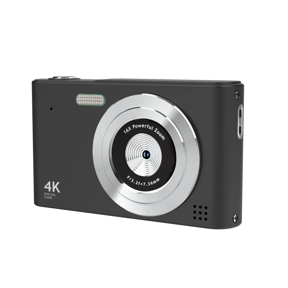 4K 해상도 디지털 카메라 48MP 스틸 사진 16배 디지털 줌 2.4인치 화면 얼굴 인식 및 자동 모드 탑재