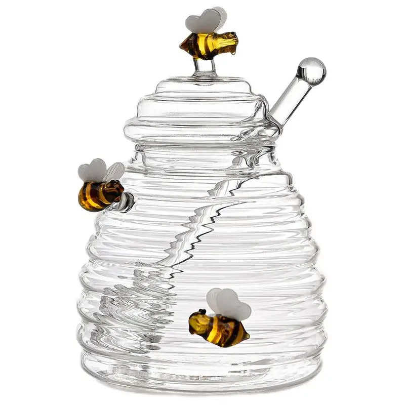 Honey Storage Container Glass Bottles Glass Honeycomb Tank