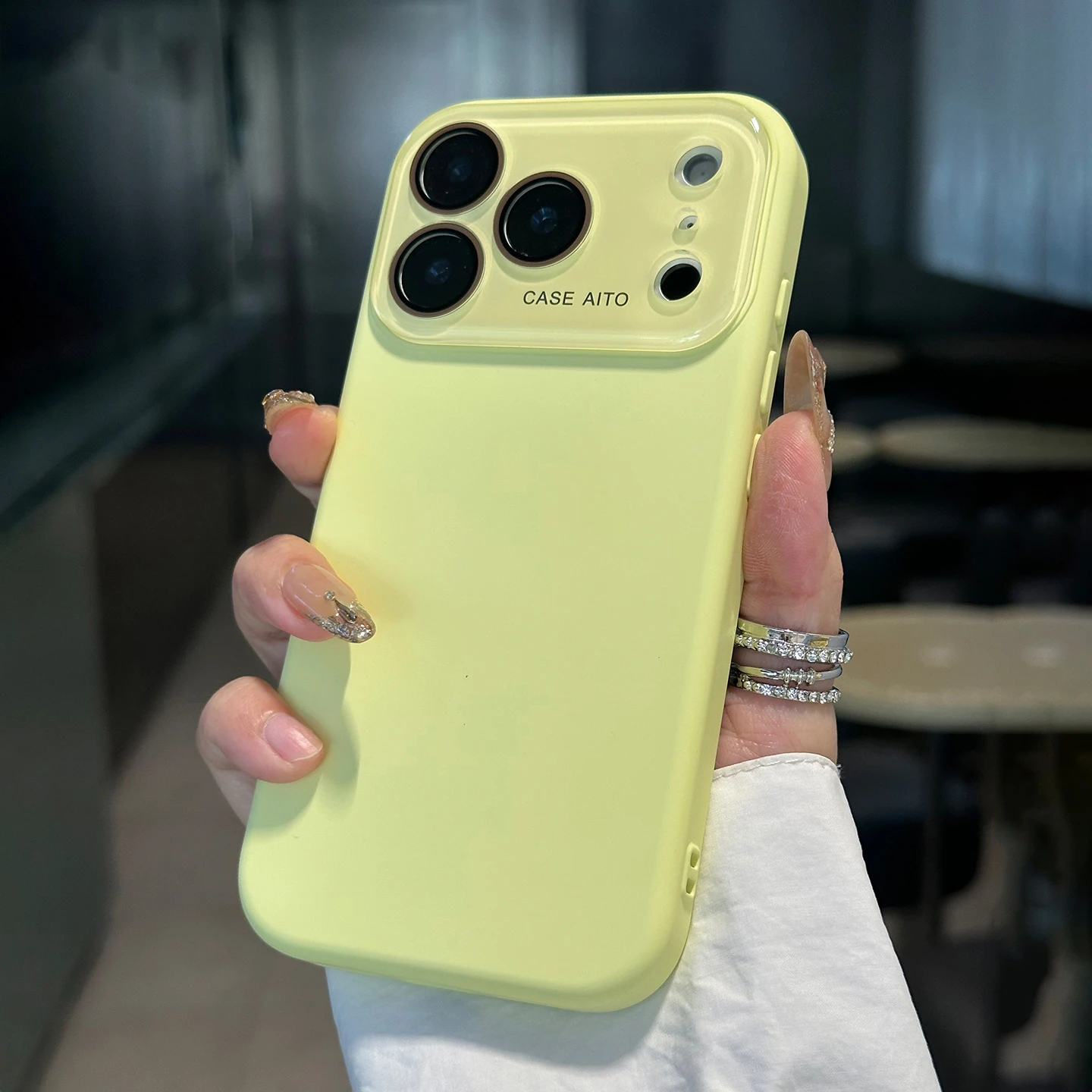 Official Liquid Silicone Shockproof Candy Soft Matte Phone Case with Camera Protection
