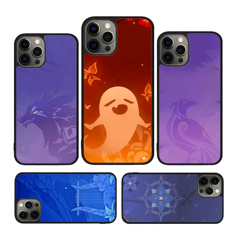 Genshin Impact Icon Custodia Per Telefono Per Iphone Se2020 15 14 X Xr Xs 11 12 Mini 13 Pro Max 6S 7 8 Plus Cover Shell Coque