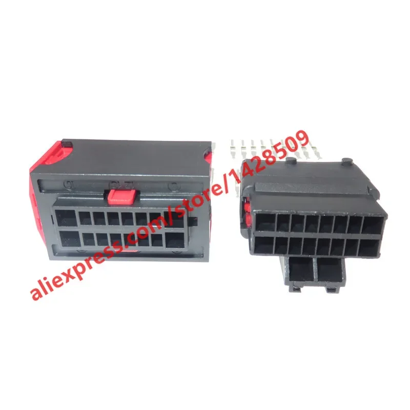 Description Picture 5 of item1Set 16 Pin Car Electric Wiring Connector For Peugeot Citroen Modern Ford 185763-1 185760-1 Automotive Headlight Sensor Plug
