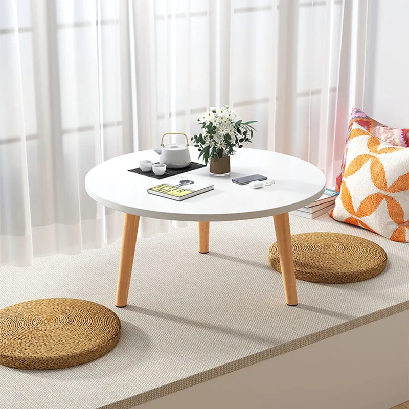 

Online Simple Bay Small Sitting Table Table Coffee Table Windowsill Mini Round Table Window Tatami Short Table Home Furniture