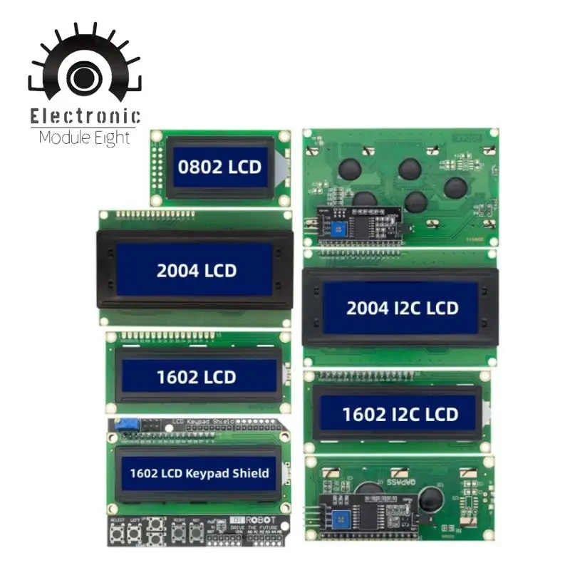 M dulo lcd para arduino pantalla verde y azul interfaz pcf8574t iic