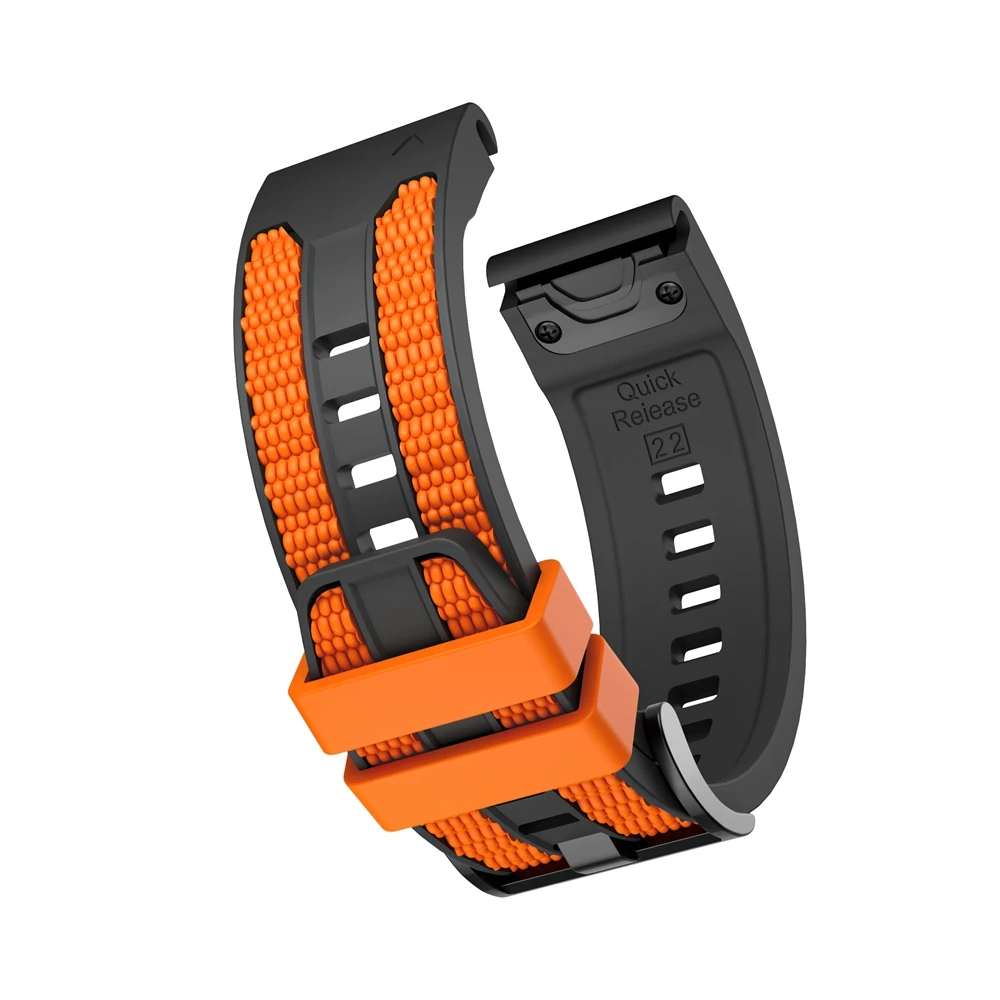 Quick Fit Sport Silicone Strap - 26mm/22mm, Durable and Versatile Bracelet