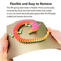 Feuille de lit en acier à ressort, Texture PEI 250x250 220x220 230x230 235x235, plaque de construction pour Ender 3 K1 X1C P1P A1 Mini Kobra 3 MK4 4