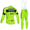 New White EFAPEL Cycling Jersey Winter Bike Maillot Jacket Pants Suit Men 20D Ropa Ciclismo Warmth Fleece Bicycle Clothing 3