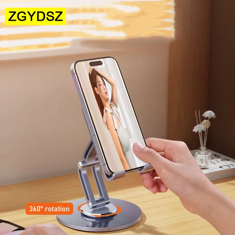 

Держатель для телефона zgydsz, Алюминиевая Подставка для телефона, ленивый держатель для планшета, совместим с iPhone 15 14 13 Pro Max Xiaomi Samsung