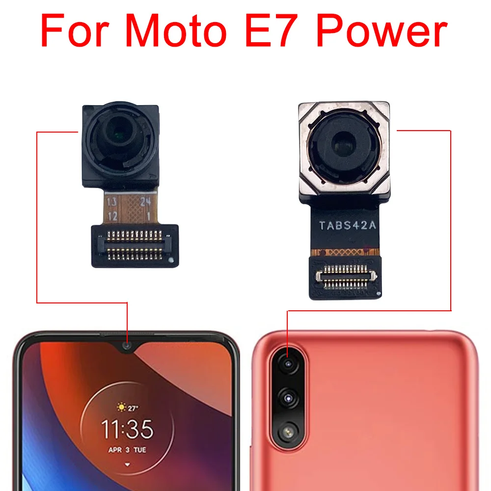 후면 카메라 모듈 플렉스 케이블, 모토 E40, E20, E6S, E6, E7 파워 플러스, 전면 카메라 교체