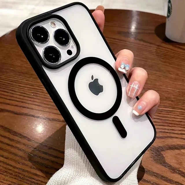 Funda MagSafe transparente y metal iPhone Xr (plata) 