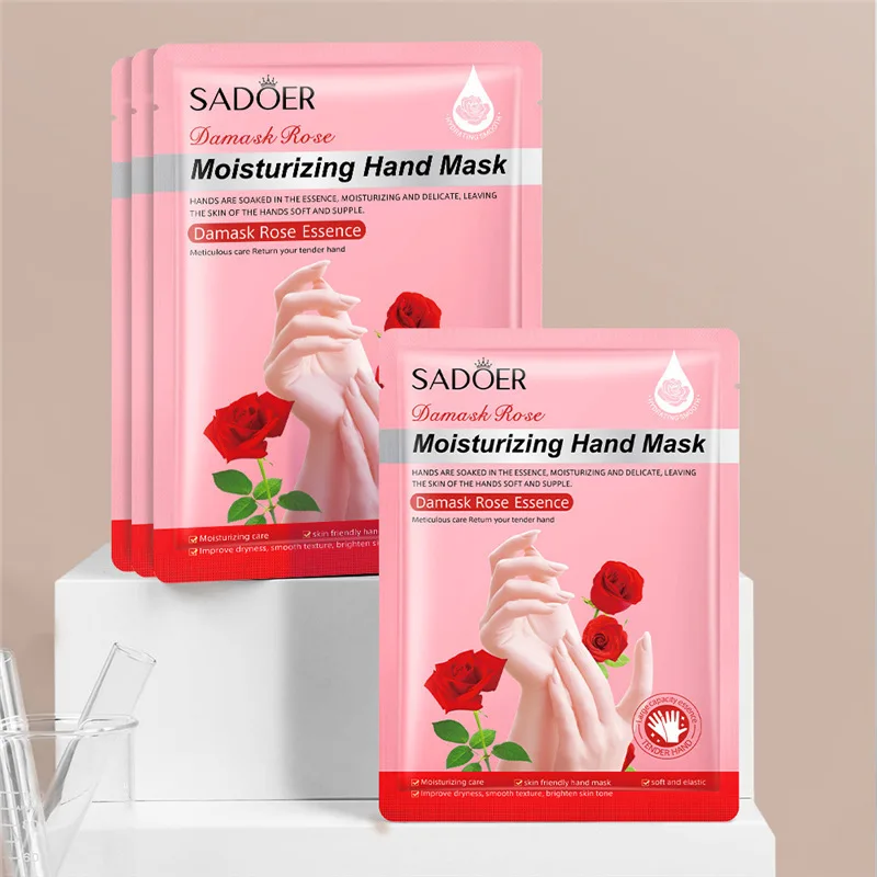 3 Pairs SADOER Lavender Hand Mask Moisturizing Whitening Anti-aging Hydrating Hand Gloves for Hands Skin Care Products