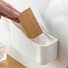 Wall Mounted Storage Box White Multi-Function Organizer Remote Control Storage Box for Tv Air Conditioner Cosmetic Storage Box 4