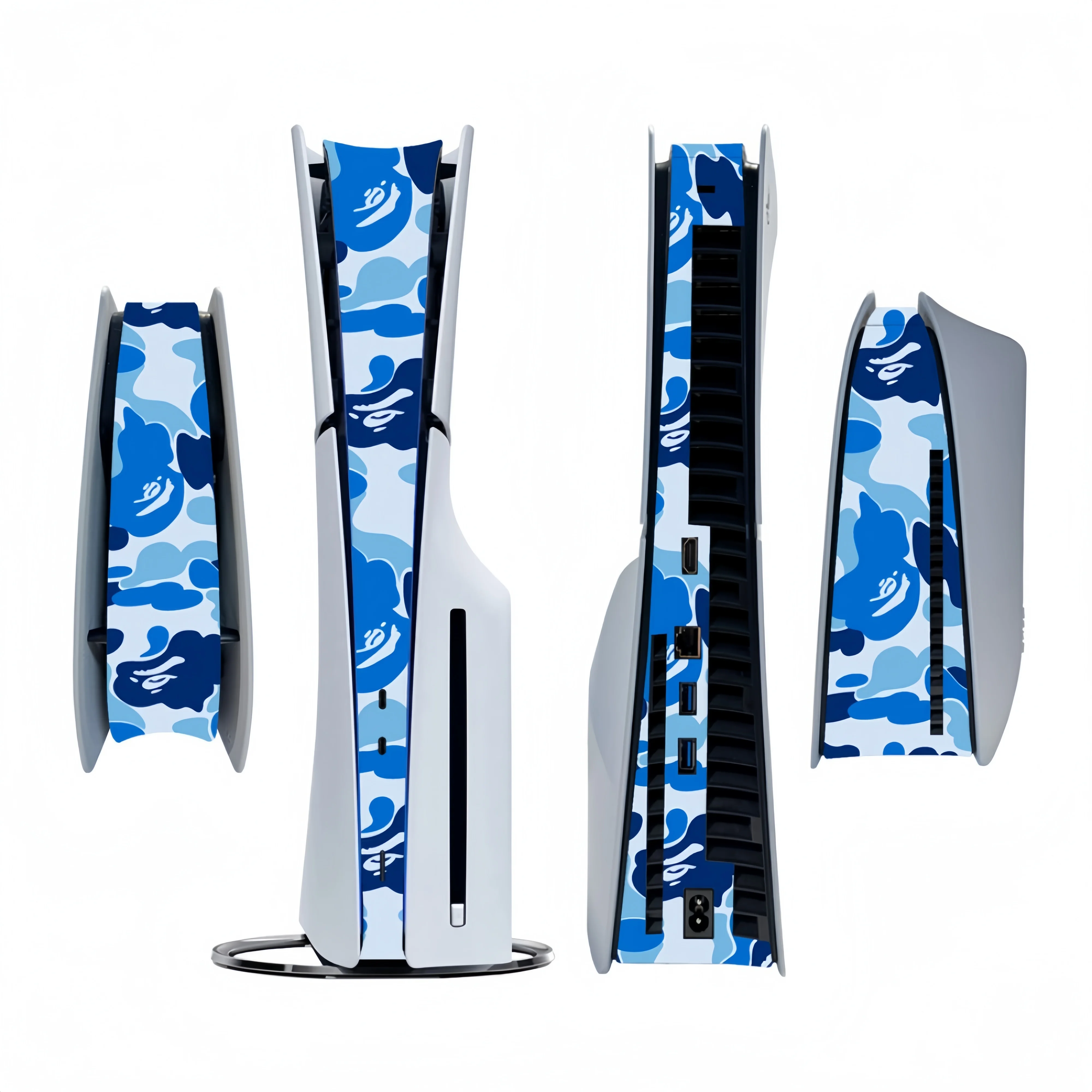 PlayStation 5 Slim PS5slim Disc & Digital Version Console Decoration Strip Center Stickers skins vinyl decal skins game console protective skin custom stickers game controller sticker