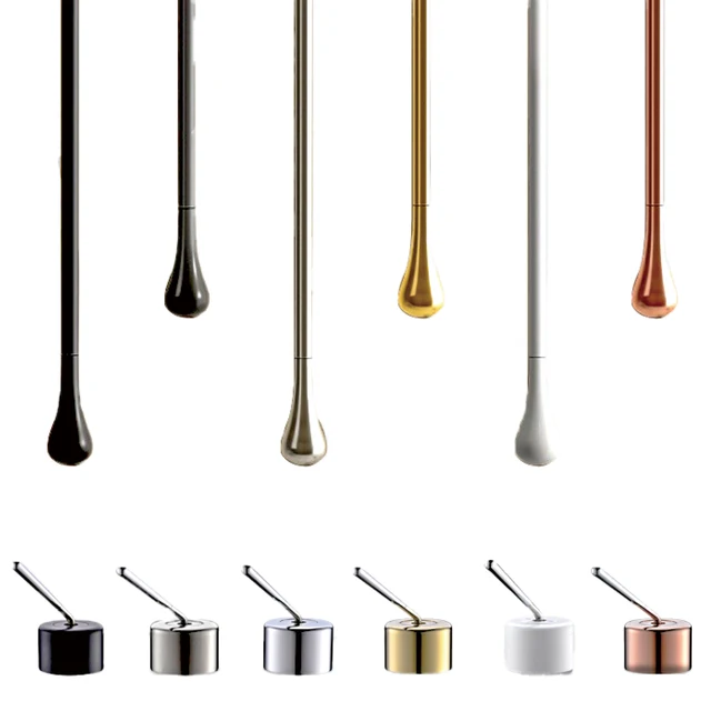 Luxury Matte สีดําทองเหลืองเพดานสไตล์ก๊อกน้ํา,โมเดิร์นติดผนัง Handle Dual ใช้ห้องน้ําอ่างล้างจานอ่างอาบน้ํา FIXTURE 6